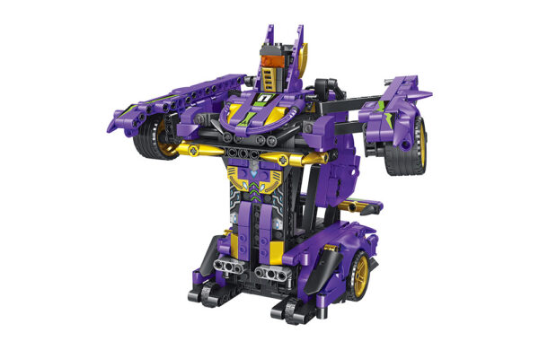 Bloques de construcción de carro deportivo transformer